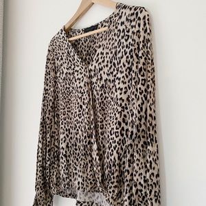 Sanctuary leopard blouse